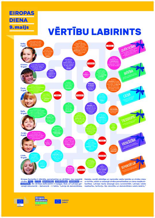 Plakāts "Vērtību labirints"